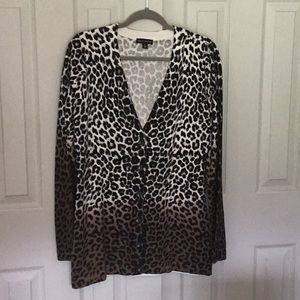 Willi Smith leopard cardigan NWOT